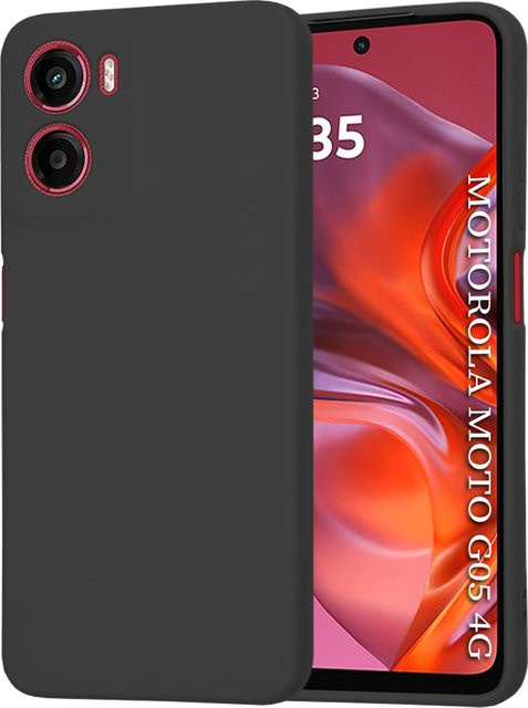 Techsuit SoftFlex Schutzhülle für Motorola Moto E15 und G05 in Schwarz - Bild 1