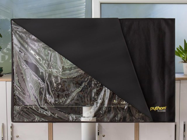 Python Series TV-Cover Universalschutz für TV oder Monitor, Schwarz, B: 140 cm, H: 89 cm, passend für 58 bis 60 Zoll - Bild 1