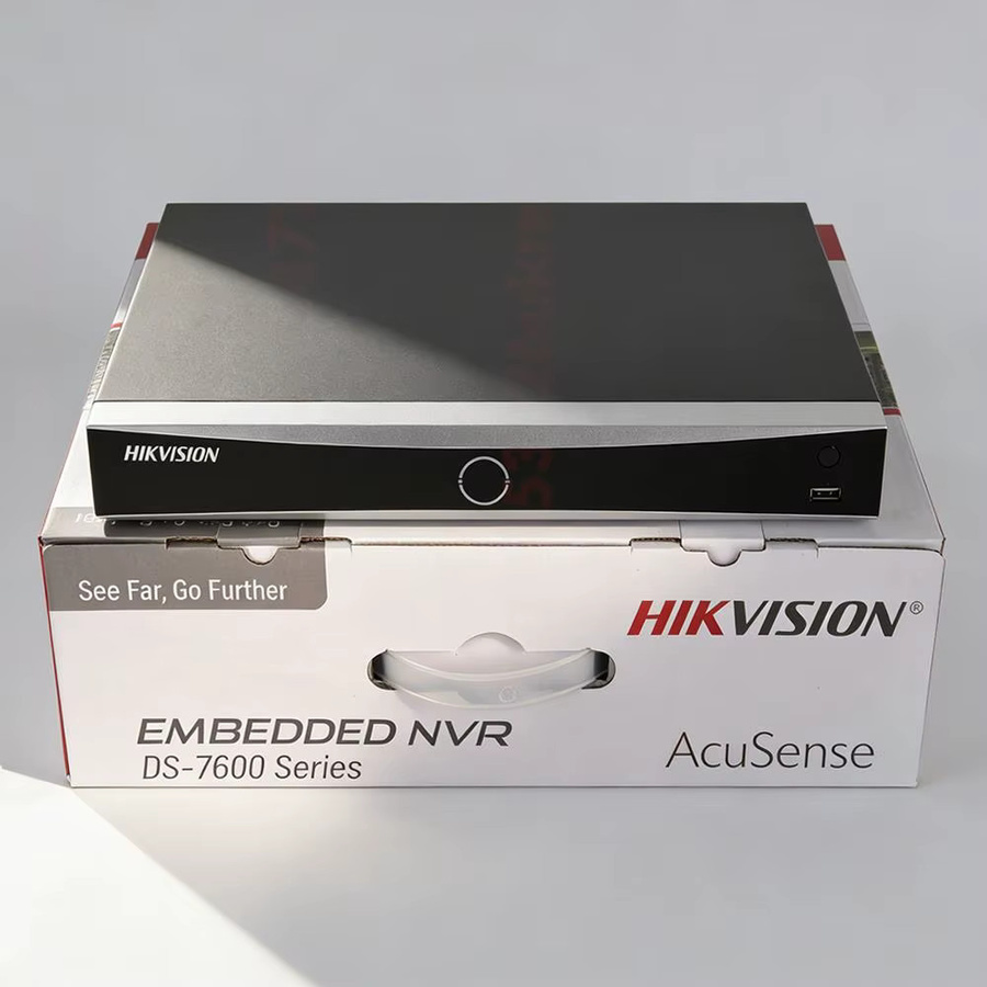 Hikvision DS-7608NXI-K2/8P oder DS-7616NXI-K2/16P AcuSense 4K NVR Netzwerk-Videorekorder mit 8 oder 16 PoE-Kanälen, 2 SATA-Schnittstellen und AI Deep Learning in Schwarz - Bild 2
