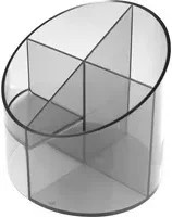 helit Stifteköcher The Cross transparent aus Kunststoff B: 11,0 cm, H: 11,0 cm, T: 4,0 cm - Bild 1