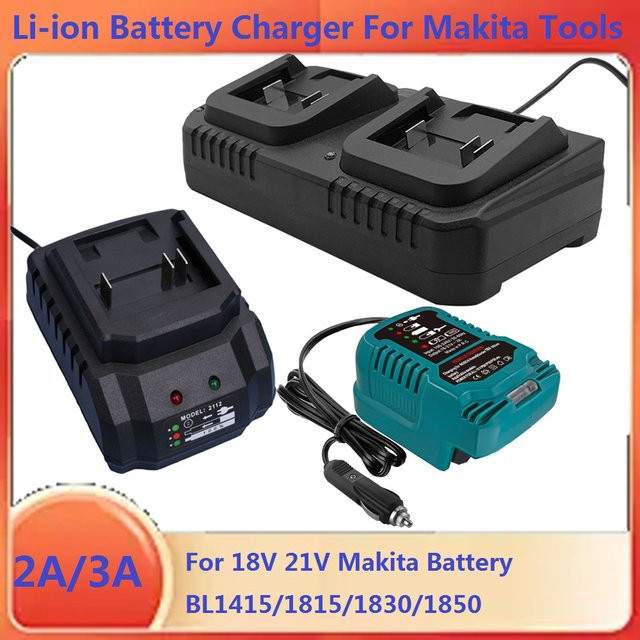 Makita Lithium-Batterie-Ladegerät für 18V und 21V in Schwarz - Bild 1