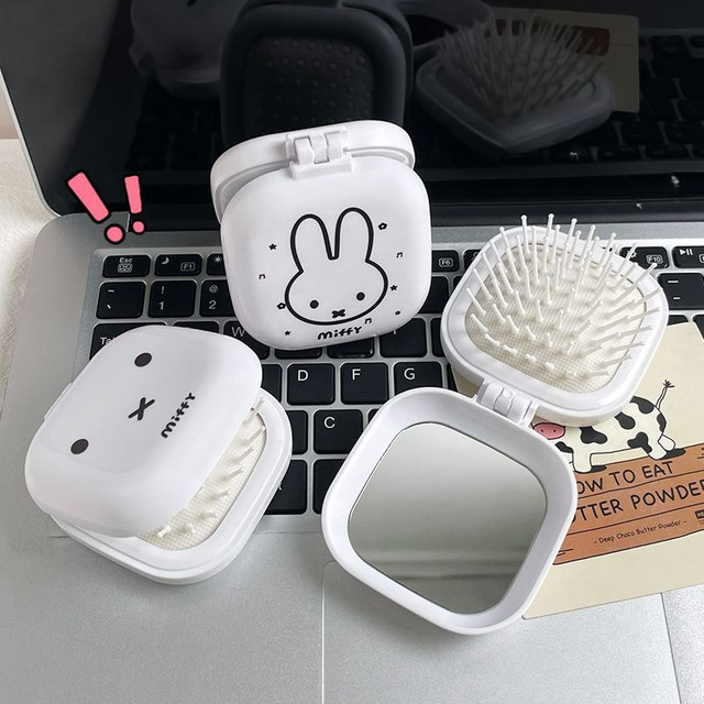 Miffy Luftkissen-Kamm mit Spiegel 2-in-1, Unisex - Bild 1