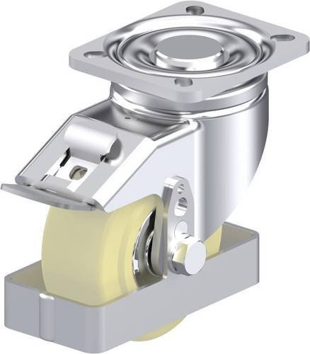 Blickle Stahlblech-Lenkrolle LH-GSPO 100K-1-FI-FS aus verzinktem Stahl mit Rad-Durchmesser 100 mm und einer Tragfähigkeit von 700 kg - Bild 1