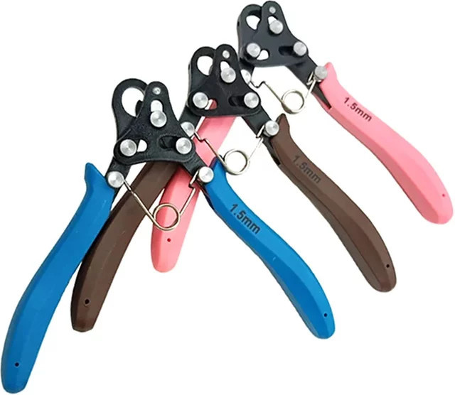 Schmuckdraht-Rollzangen-Set für Biegeringe, Ohrringe und Drahtbiegen mit 1,5 mm, 2,25 mm und 3 mm für Bastelarbeiten - Bild 1