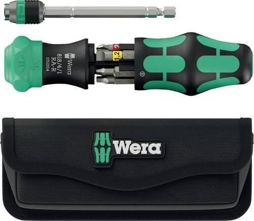 Wera Kraftform Kompakt 26 RA-R Bit-Ratschen-Schraubendreher Set mit Tasche in Schwarz Grün Multicolour - Bild 2