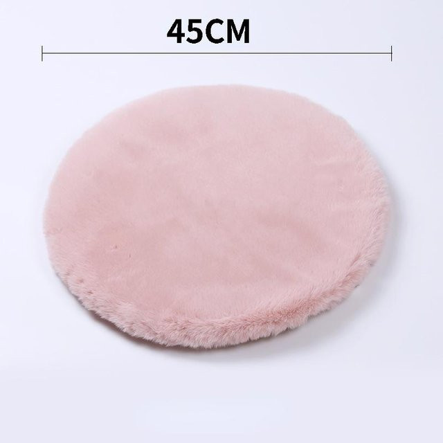 Tragbares rundes Haustierbett von Household supplies MH in Pink, waschbare Camping-Liege für Hunde und Katzen mit Durchmesser: 45 cm - Bild 1