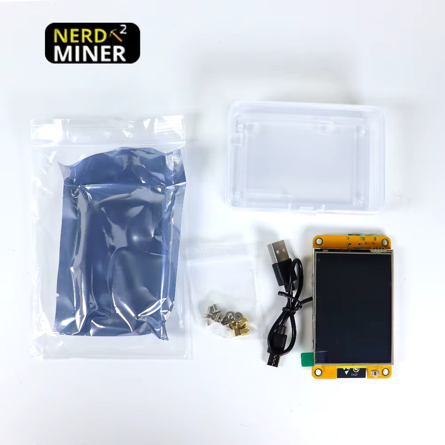 Lucky Miner LV04 Bitcoin NerdMiner V2 Solo Miner mit 2,8 Zoll Display, 350KH/s SHA-256 Home BTC Mini Crypto Miner, Multicolor - Bild 2