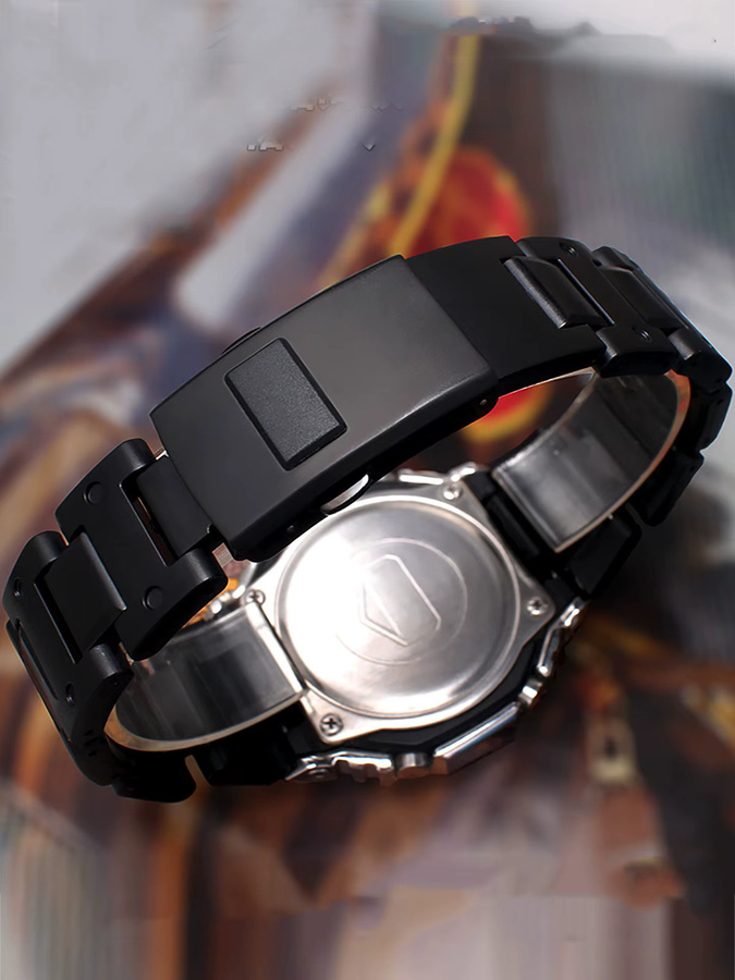 Casio Uhrenarmband, Kunststoff, Edelstahl, Schwarz, Herren - Bild 5