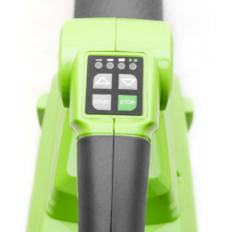Zipper Akku-Handbläser ZI-LBR40V Solo in Grün mit 40 V und max. 195 km/h Blasgeschwindigkeit - Bild 2