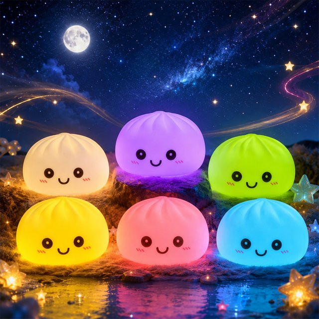Bandai Dumpling Nachtlicht Kawaii Tischdekoration in Multicolour - Bild 1