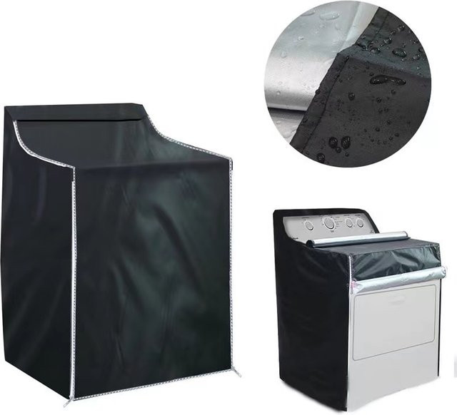 Wasserdichte universelle Abdeckung für vollautomatische Trommelwaschmaschinen von MY·BAKERMAN in Silber, B/T/H: 110 x 75 x 42 cm - Bild 1