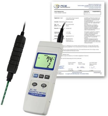 PCE Instruments PCE-MFM 3000-ICA Magnetfeld Analysegerät mit Datenloggerfunktion in Weiß - Bild 1