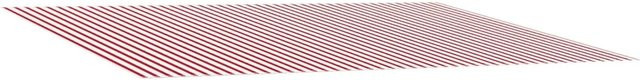 vidaXL Markisenersatzstoff aus Polyester in Rot und Weiß, Breite: 600 cm, Tiefe: 350 cm - Bild 1