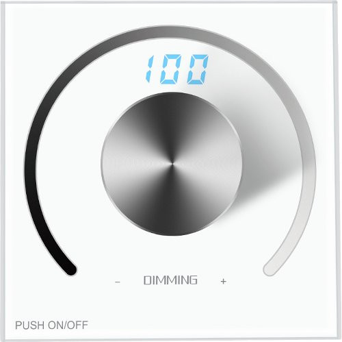 JOYPJLIT LED-Streifen Dimmer mit Drehknopf zur Wandmontage für DC12V-24V PWM Dimmfunktion - Bild 1