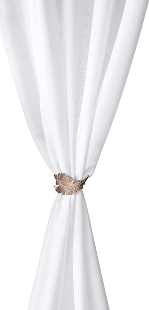 Raffhalter Blatt von Heine Home in Kupferfarben aus Aluminium - Bild 1