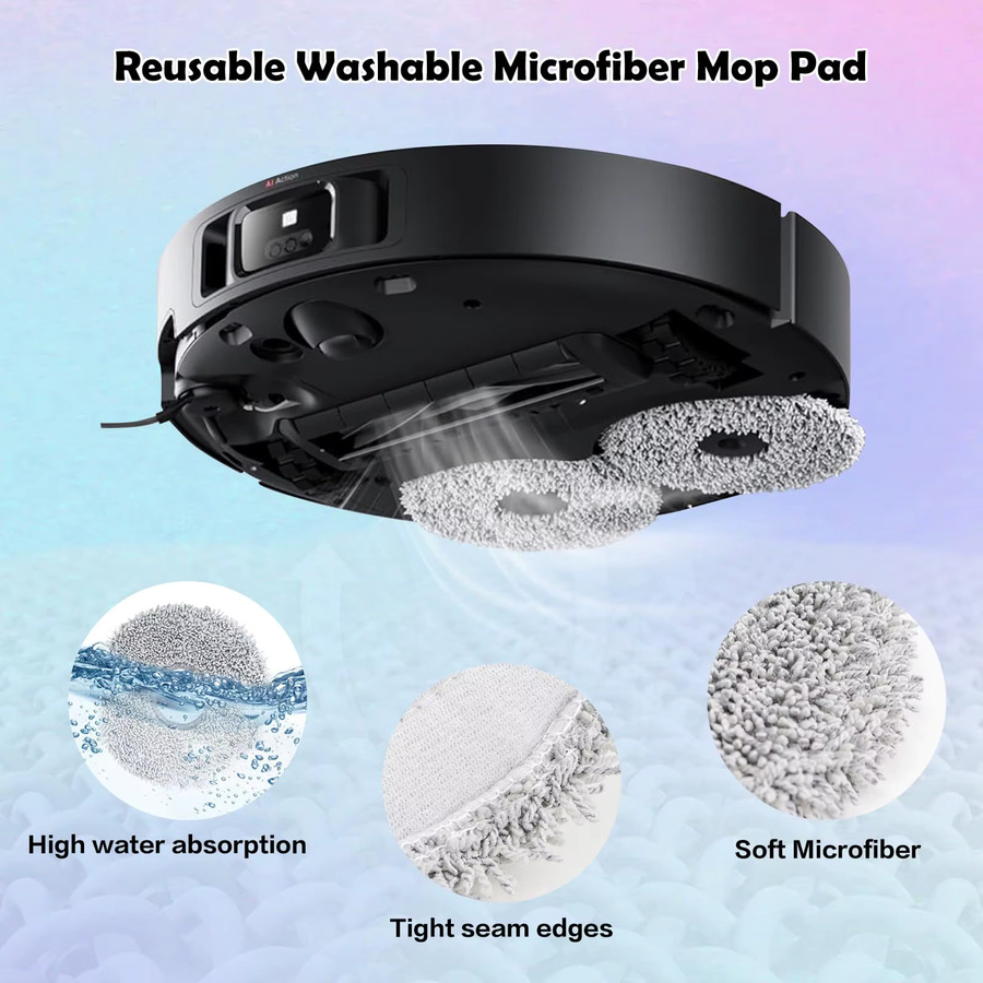 Mopptuch für Dreame Roboterstaubsauger X50 Ultra, L20 Ultra, L10s Pro Ultra, X30 Ultra, L10s Pro Gen2, L10s Plus, L40 Ultra und X40 Ultra Ersatzteil - Bild 3