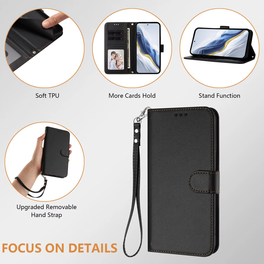 Luxus PU-Leder Flip-Handyhülle für Sony Xperia 1 V, 1 VI, 1 VII, 10 V, 10 VI, 10 VII als Brieftaschenhülle in Grün - Bild 2