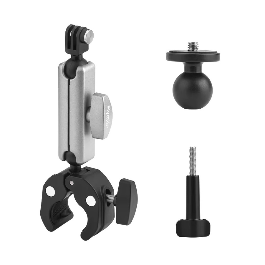 Flymile Lenkerhalterung aus Metall für GoPro Hero 4 bis Hero 8 Action Kameras, stufenlos verstellbar für Fahrrad und Motorrad - Bild 5