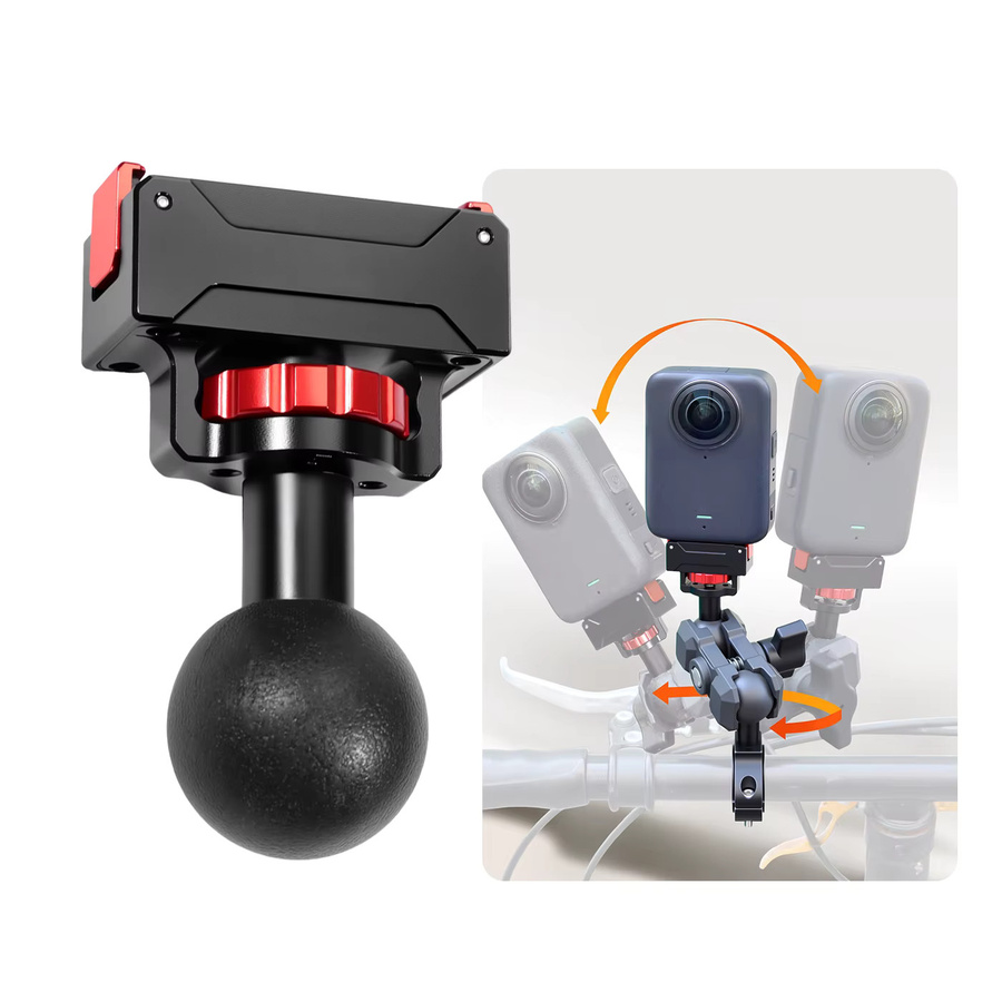 DJI Osmo Action Kamera Schnellverschluss-Magnethalterung mit USB-C Ladestation und 1/4 Zoll Stativanschluss in Schwarz - Bild 2