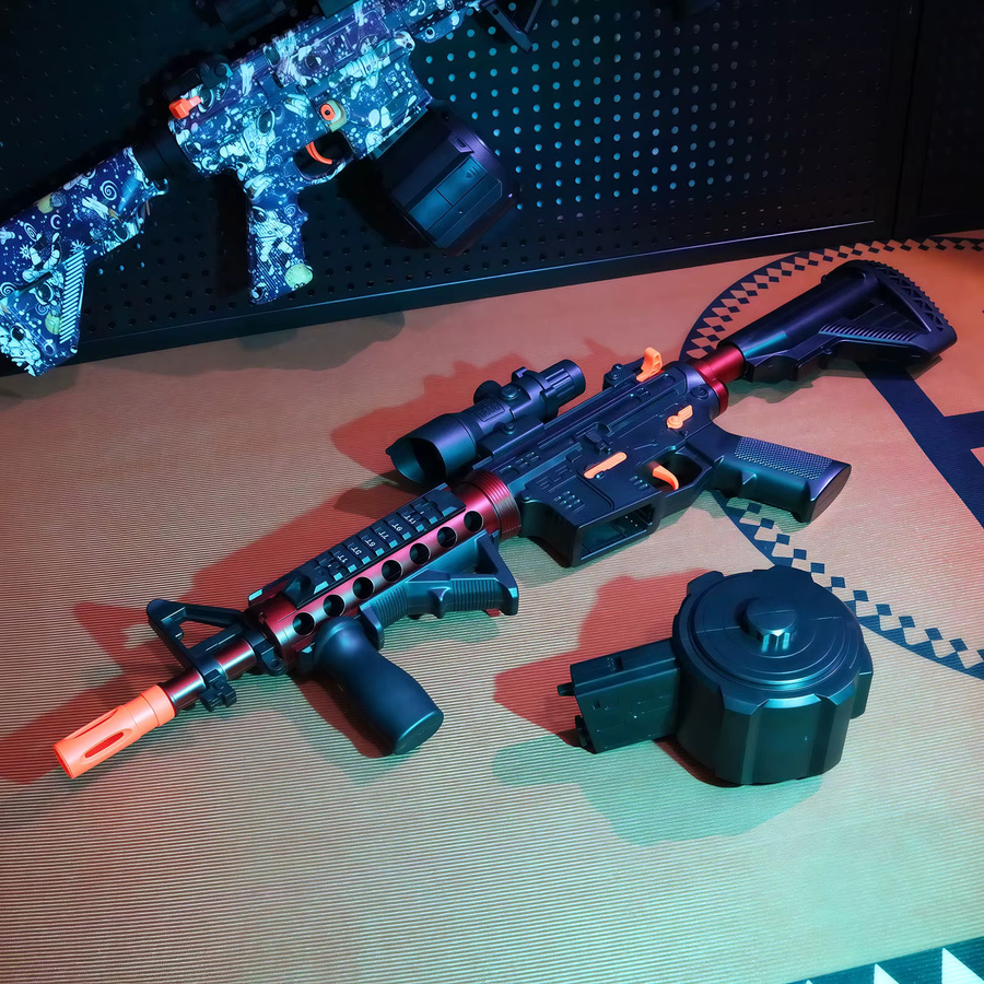 Elektrische Wassergel-Ballblaster-Spielzeugpistole, Rot, Bunt / Mehrfarbig - Bild 2