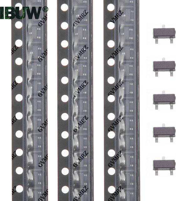 BZX84 Serie Zener-Dioden SMD-Typ für Spannungen von 3V bis 27V als oberflächenmontierte elektronische Komponente - Bild 1