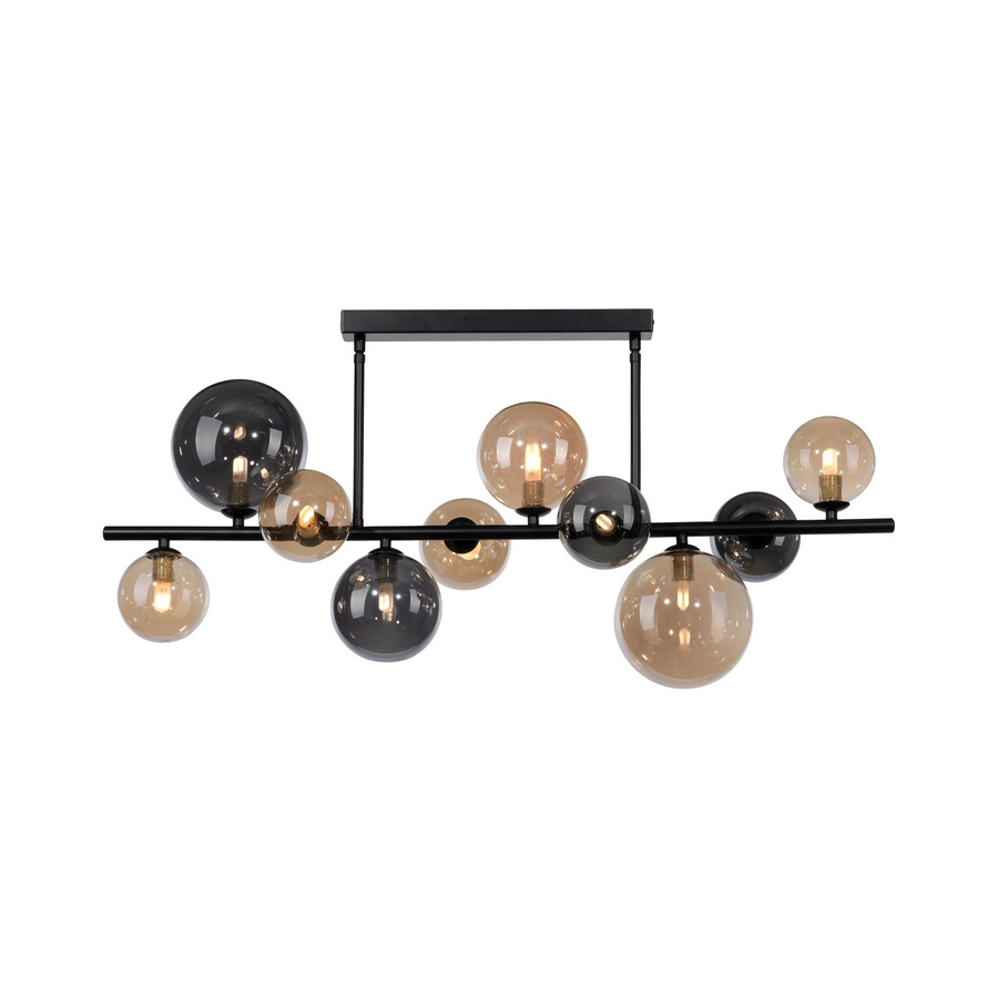 Paul Neuhaus Deckenleuchte Popsicle 10-flammig in Schwarz mit Glas aus moderner LED-Technik, Durchmesser: 85 cm, Höhe: 32 cm - Bild 2