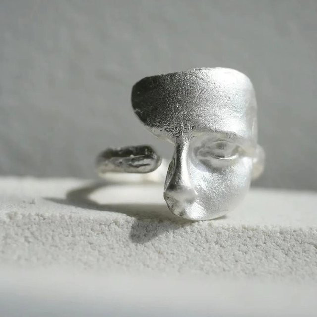 Lats Maskenring, Kupfer, gray, Damen - Bild 1