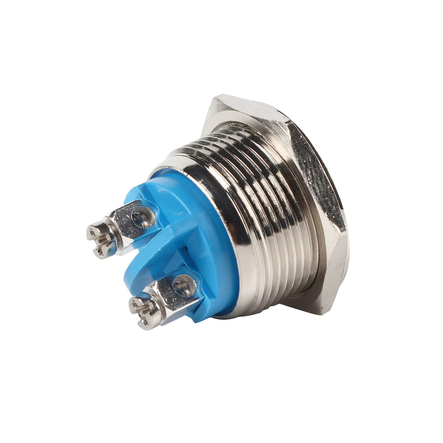 ESTINK Wasserdichter Metall-Druckknopf für Auto-Hupe 12V in Silber, 19mm - Bild 2