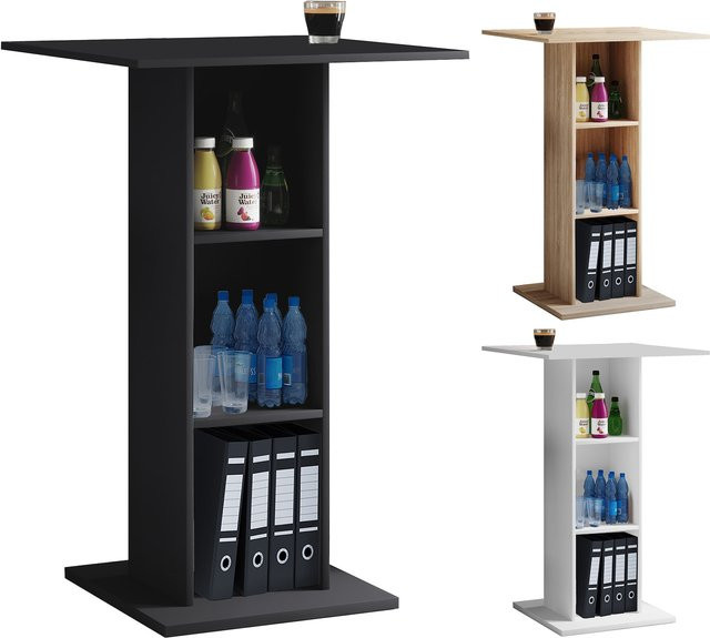 VCM Rednerpult Bofus Stehpult aus Holz in Schwarz, B/T/H: 70 x 70 x 108 cm - Bild 2