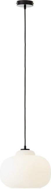 Brilliant Pendelleuchte Blop in Weiß mit Glas und Metall, Durchmesser: 30 cm - Bild 1