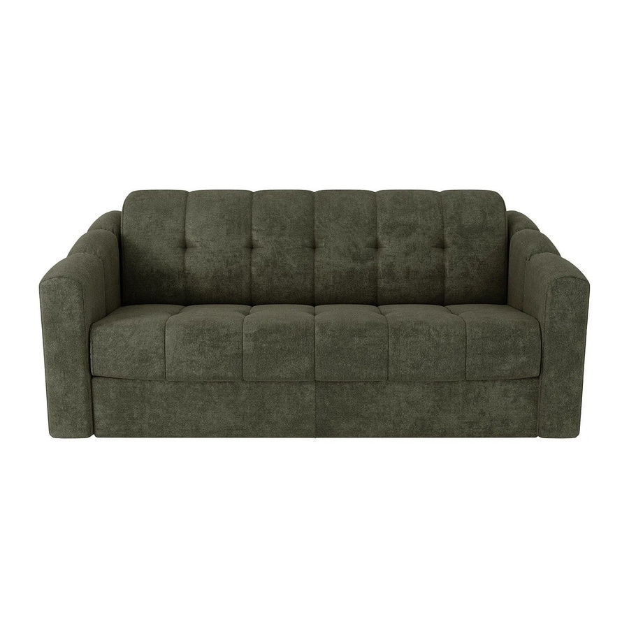 Vente-unique Schlafsofa Darielo in Khaki mit Stoffbezug, Breite: 190 cm - Bild 2