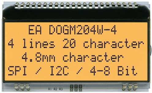 DISPLAY VISIONS 7-Segment-Anzeige EADOGM204W-A in Weiß mit 4 Ziffern, 4.80mm, 3.3 V und 5V - Bild 1