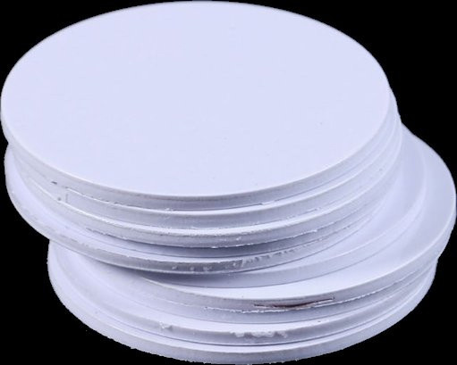 10 Stück RFID HF IC I-Code X Münzkarten ISO15693 Slix PVC-Tags, Farbe: Weiß - Bild 1