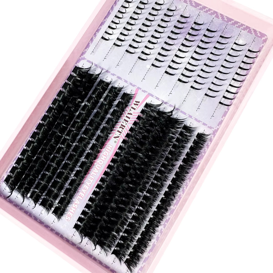 LYBCG Wimpernverlängerungsset, 3D-Volumen-Wimpernbüschel, D-Curly, 10–16 mm - Bild 4
