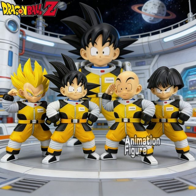 Bandai Dragon Ball Z Astronaut Goku Vegeta, Actionfiguren, Weltraum - Bild 1