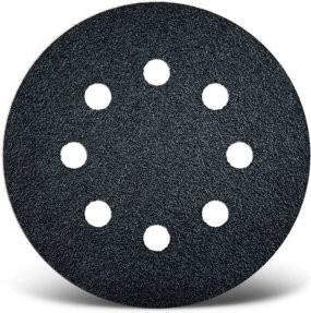 Menzer Klett-Schleifscheiben Ø 115 mm K240 8-Loch, 50er Packung, Schwarz - Bild 1