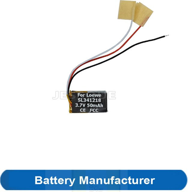 JESSQUE Ersatzbatterie für Leowe 3D-Brillen und Videospielgeräte, 50 mAh, 0,185 Wh, Modell SL341218 401216 401218 - Bild 1