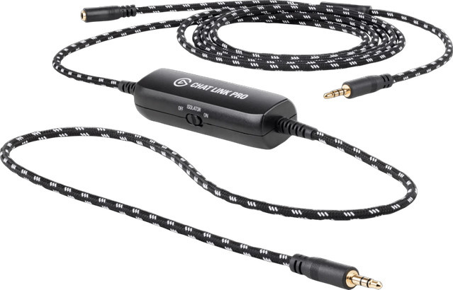 Elgato Chat Link Pro Audio-Adapterkabel Schwarz mit 2,5 m Länge und 3,5 mm Klinkenanschlüssen für PS5, PS4 Pro und PC - Bild 2