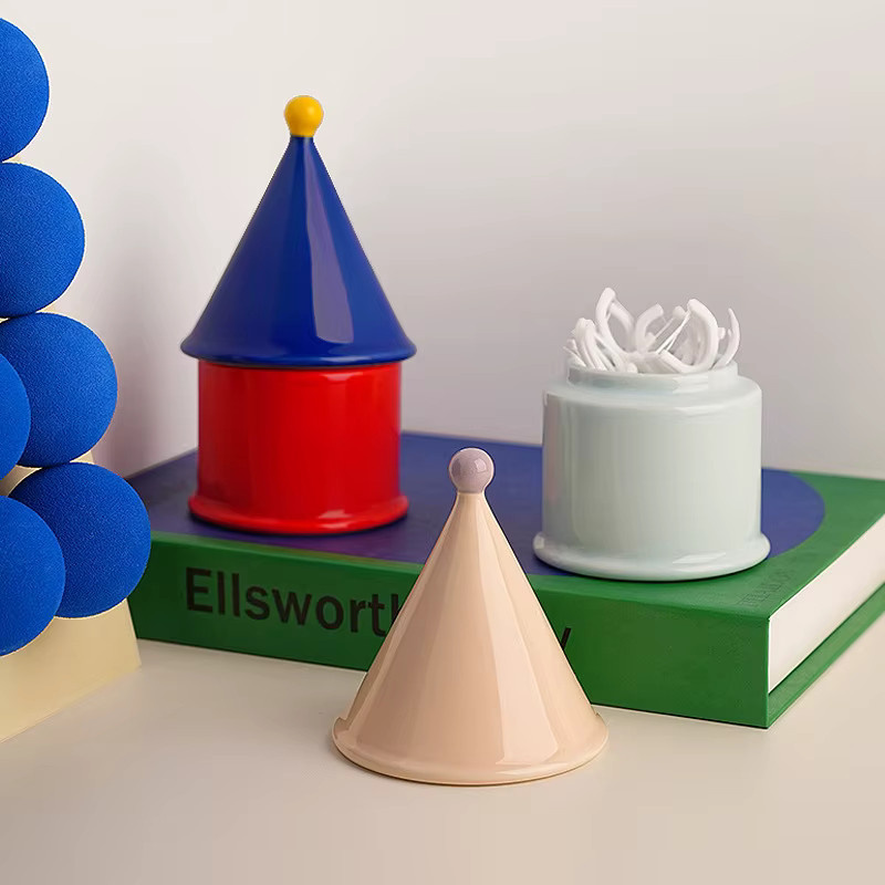 MOYU Keramik-Zahnstocherhalter in Dopamin-Stil als kreative Figur und dekoratives Schreibtisch-Ornament für Wohnzimmer und Küche - Bild 2