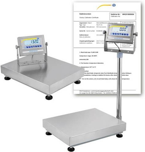 PCE Instruments Plattformwaage PCE-EP 150P1-ICA in Silber aus Edelstahl - Bild 1