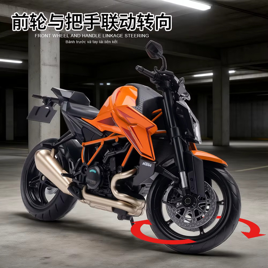 MAKEDA KTM RC1390 Motorradmodell, 1:12, Spielzeugfahrzeug - Bild 2