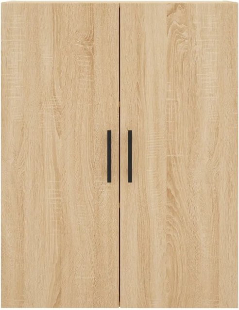 vidaXL Highboard Sonoma-Eiche aus Holzwerkstoff und Metall, B/T/H: 69,5 x 34,0 x 180,0 cm - Bild 1