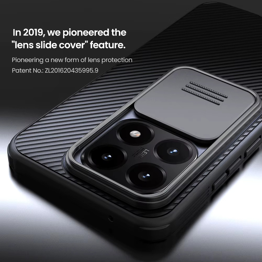 NILLKIN Camshield Super Frosted Shield Schutzhülle für Xiaomi 15t in Schwarz mit Objektivschutz - Bild 3