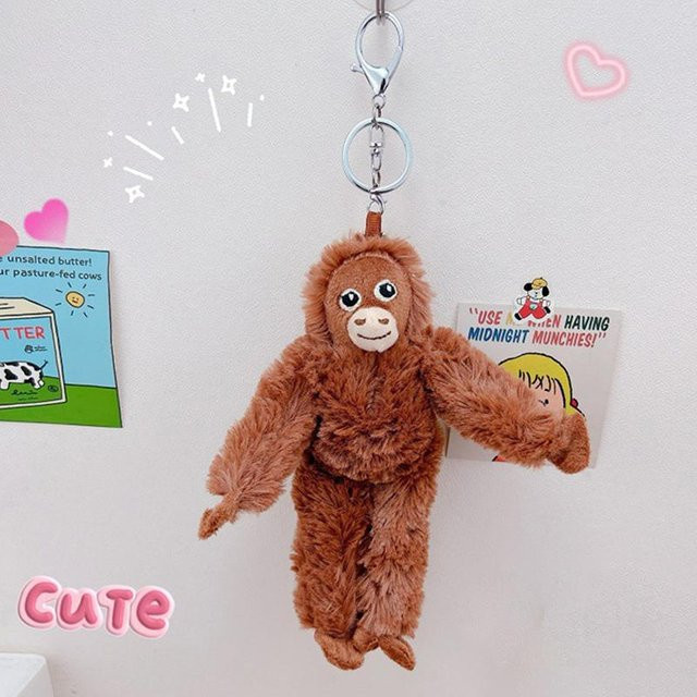 Schlüsselanhänger Cartoon Gorilla, brown, Kindergeschenk - Bild 1