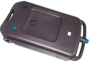 BGS Öl-Auffang-Kanister 8554 mit Ausgießer, fahrbar, Schwarz, 40 l - Bild 1