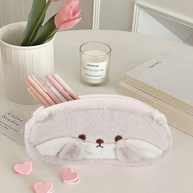 Tragbares Federmäppchen mit Otter-Pinguin-Design für Schule und Büro - Bild 1