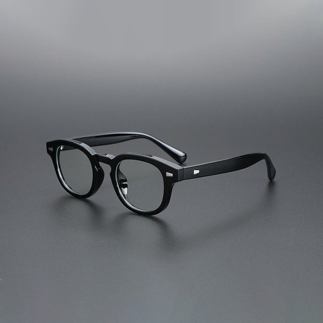 cs cojos Korrektionsbrille, Acetat, Vollrand, Rund, Schwarz, Unisex - Bild 1