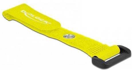 Delock Klettkabelbinder Gelb, 5 Stück, Länge: 150 mm, Breite: 20 mm - Bild 1