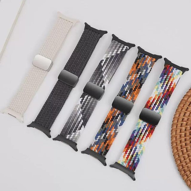 I LOVE LUO Uhrenarmband, Magnetisches Nylon geflochtenes Sportarmband, 47 mm, Unisex, Bunt - Bild 1