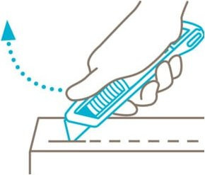Martor Secunorm 300 Sicherheitsmesser mit Trapezklinge und rutschfestem Soft Grip in Schwarz - Bild 1